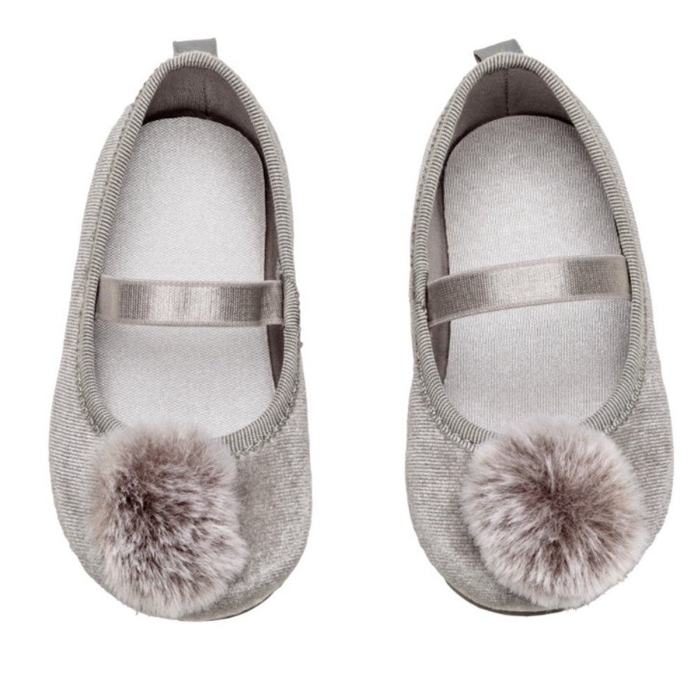 H&M Baby Girl Velvet Shoes